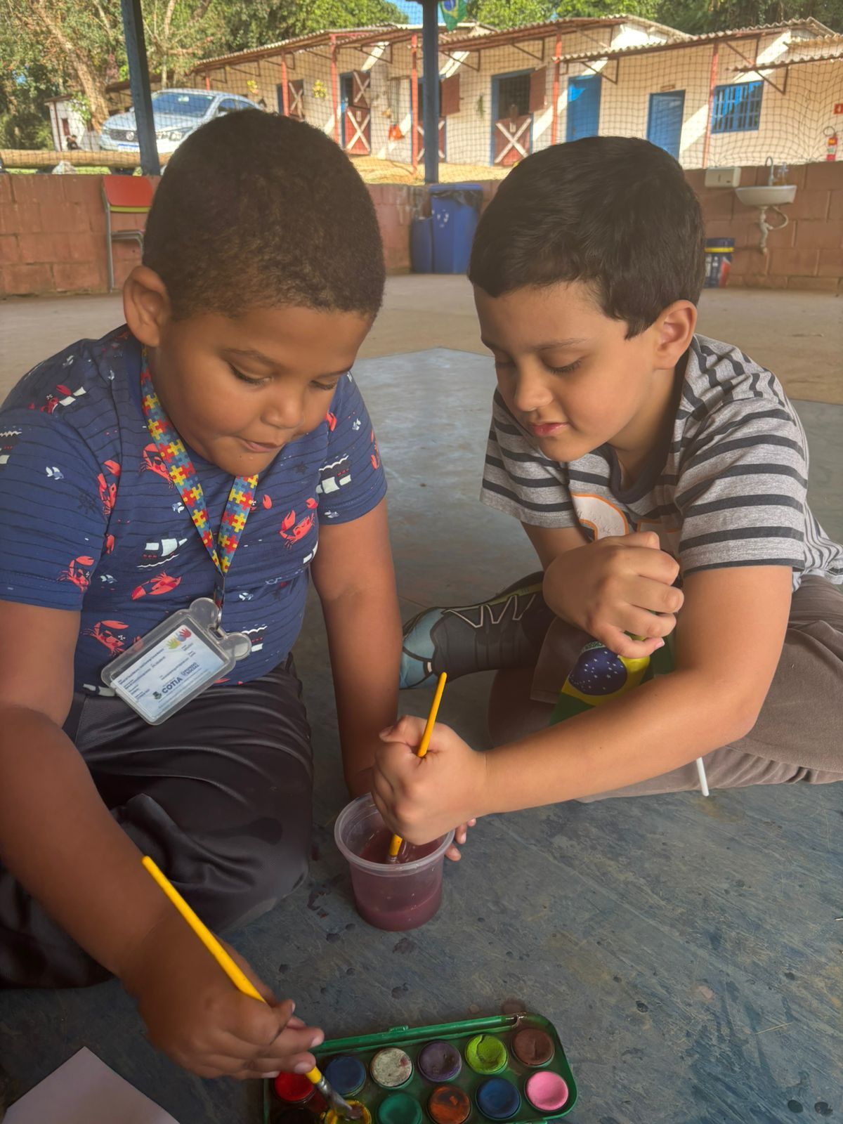 Oficina de artes da ABRAHIPE.
