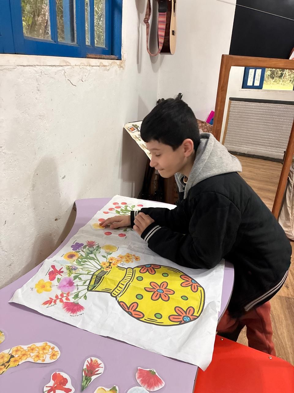 Oficina de artes da ABRAHIPE.